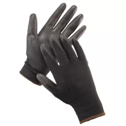 Kesztyű Safety First tenyérmártott FEKETE "S"