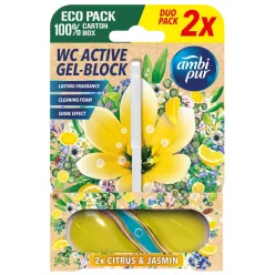 Ambi Pur Lemon & Jasmin aktív WC illatosító 2x45g